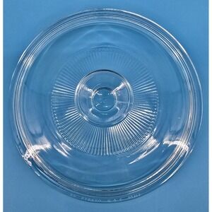 Pyrex G-5-C Clear Glass Round Replacement Lid Fits 1.5 Qt Casserole 7.75" Vtg